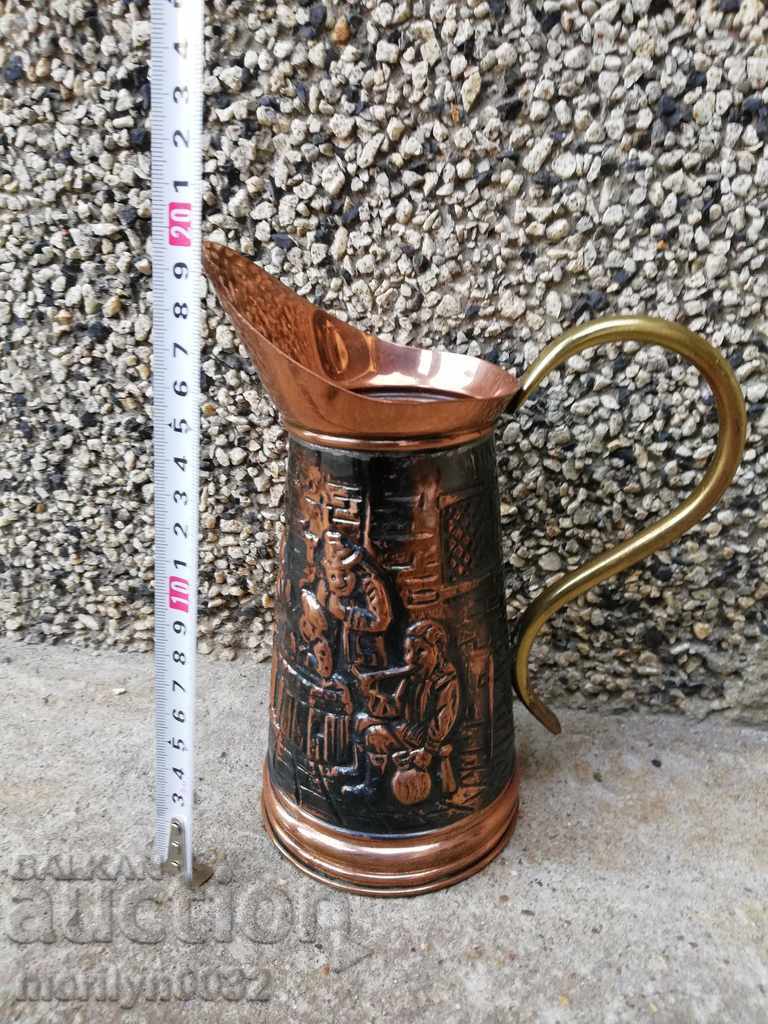 A copper jug of a baker, a copper bowl of a goblet - 5 A copper jug of a baker, a copper bowl of a goblet - 5