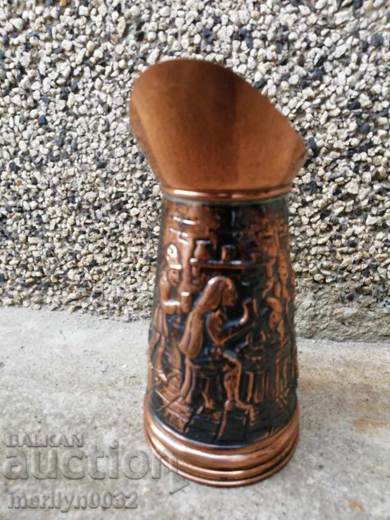 A copper jug of a baker, a copper bowl of a goblet - 6 A copper jug of a baker, a copper bowl of a goblet - 6