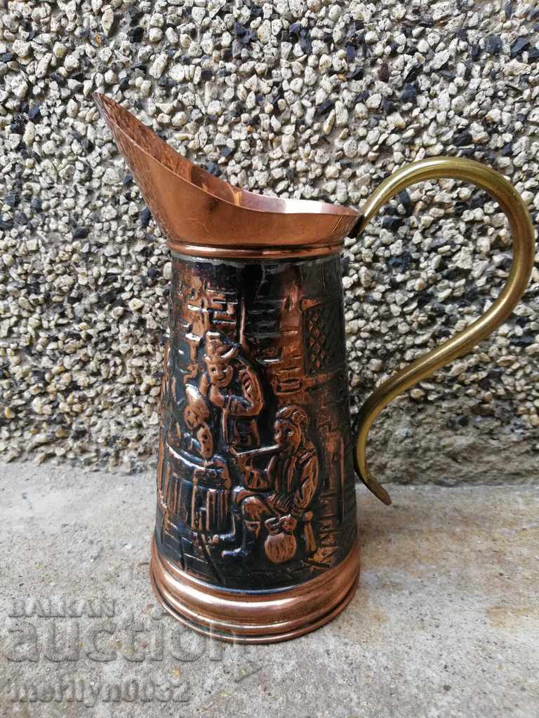 A copper jug ​​of a baker, a copper bowl of a goblet