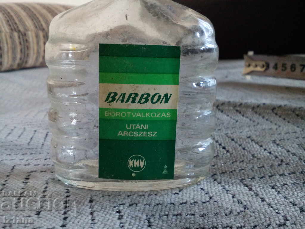 Bottle of cologne BARBON with price 5.00 BGN | € 2.56 Bottle of cologne BARBON with price 5.00 BGN | € 2.56