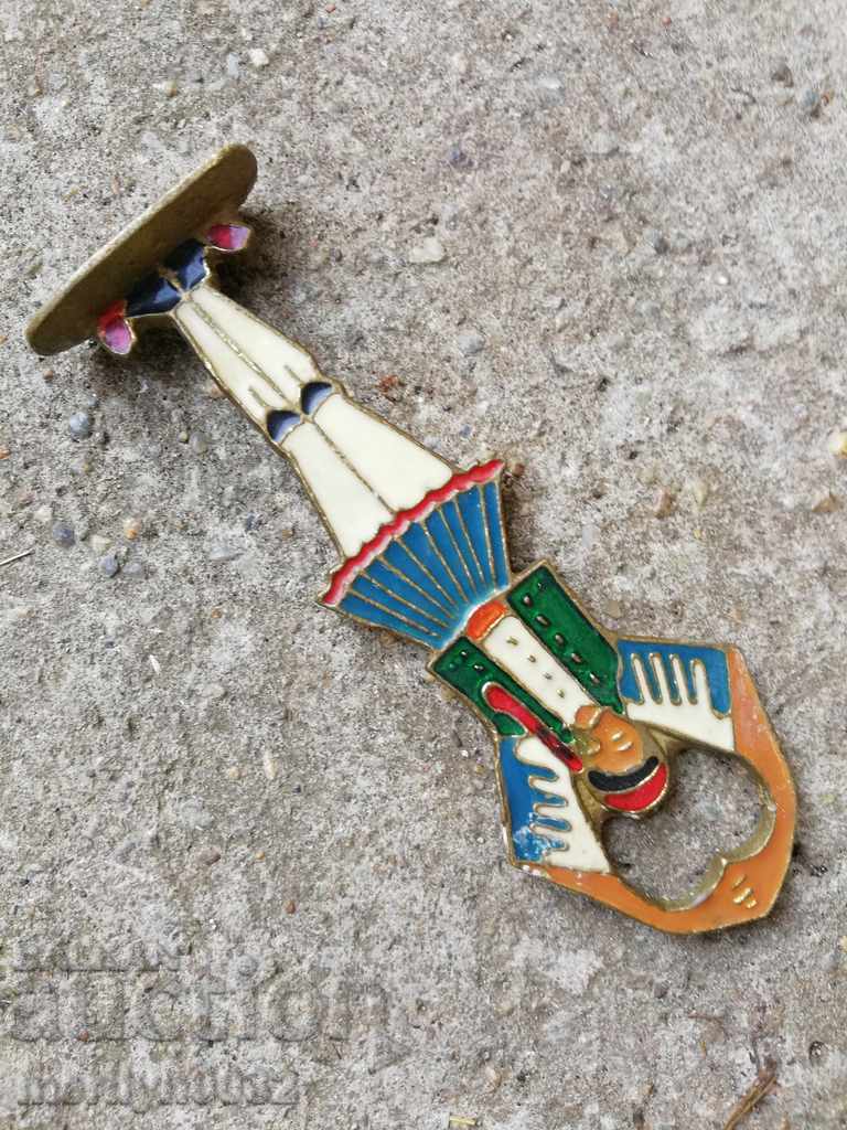 Auction Old enamel enamel opener Auction Old enamel enamel opener