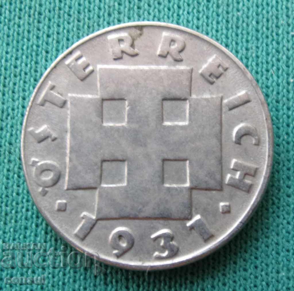 Австрия  5  Гроша 1937 Рядка Монета
