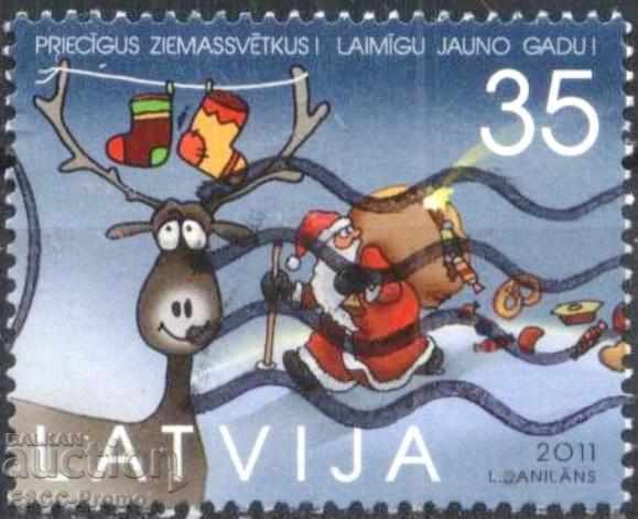 Клеймована марка Коледа 2011 от Латвия
