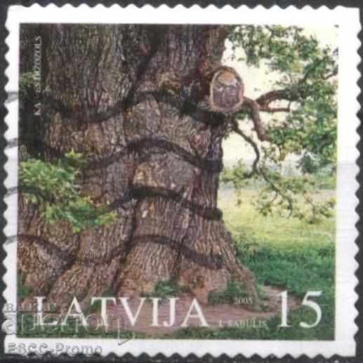 Natura naturală marcată Flora Wood 2005 din Letonia