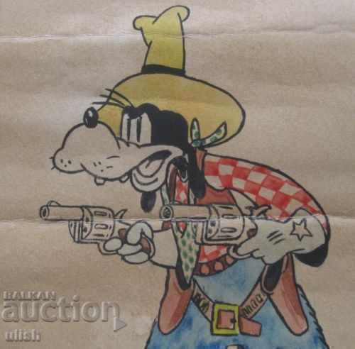 1940 Watercolor - Goofy - Walt Disney - Smoking Prohibited - 5
