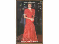 1998. Нигер. Принцеса Даяна в червено. Блок.