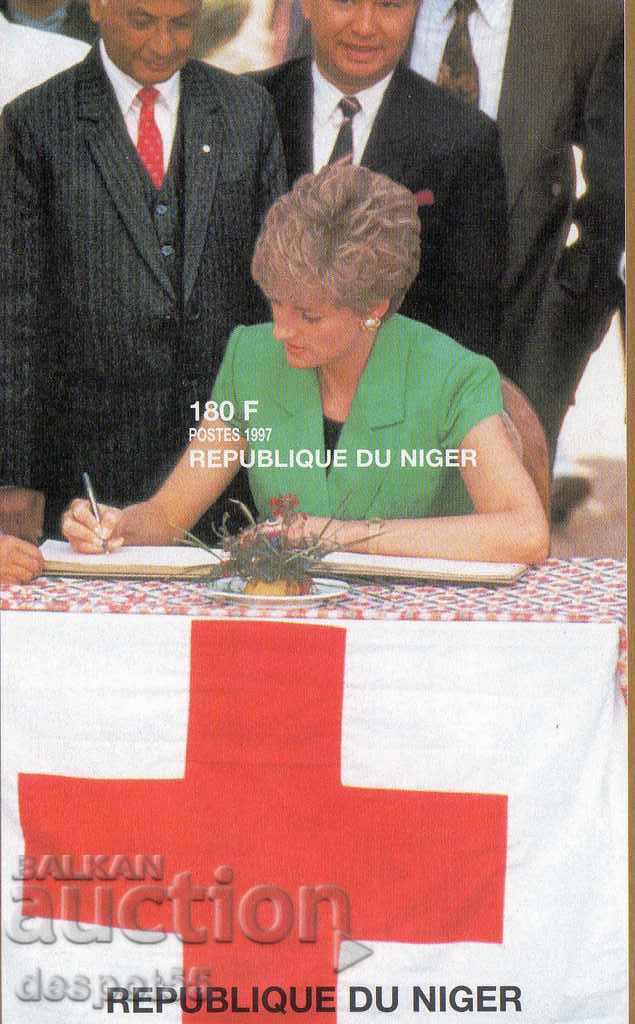 1998. Niger. În memoria prințesei Diana. Block.