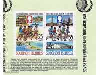 1985. Insulele Solomon. Anul internațional al tineretului. bloc