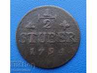 Julich-Berg ½ Stuber 1794 Very Rare