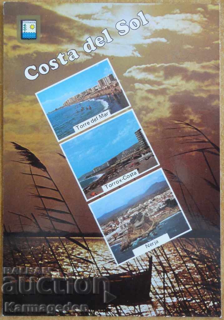 Ταξιδευμένη κάρτα από την Ισπανία, από τη δεκαετία του '80