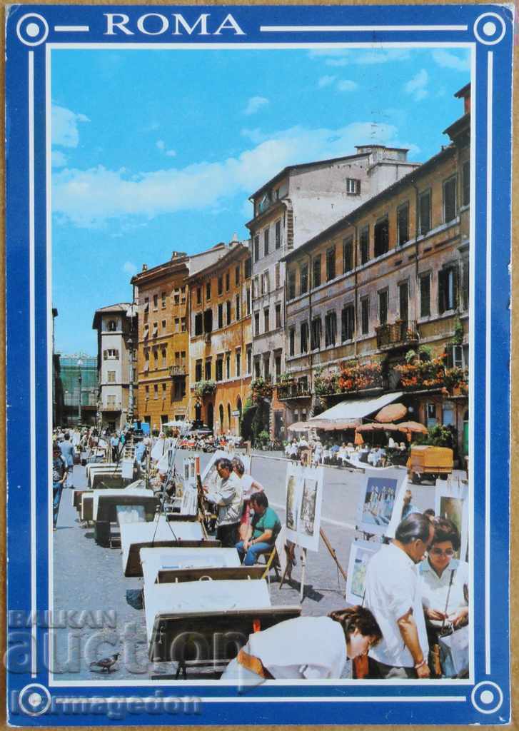 Traveled postcard from Italy, from the 80s