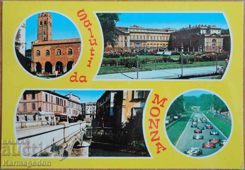 Traveled postcard from Italy, from the 80s