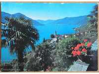 Traveled card from Switzerland, from the 80s