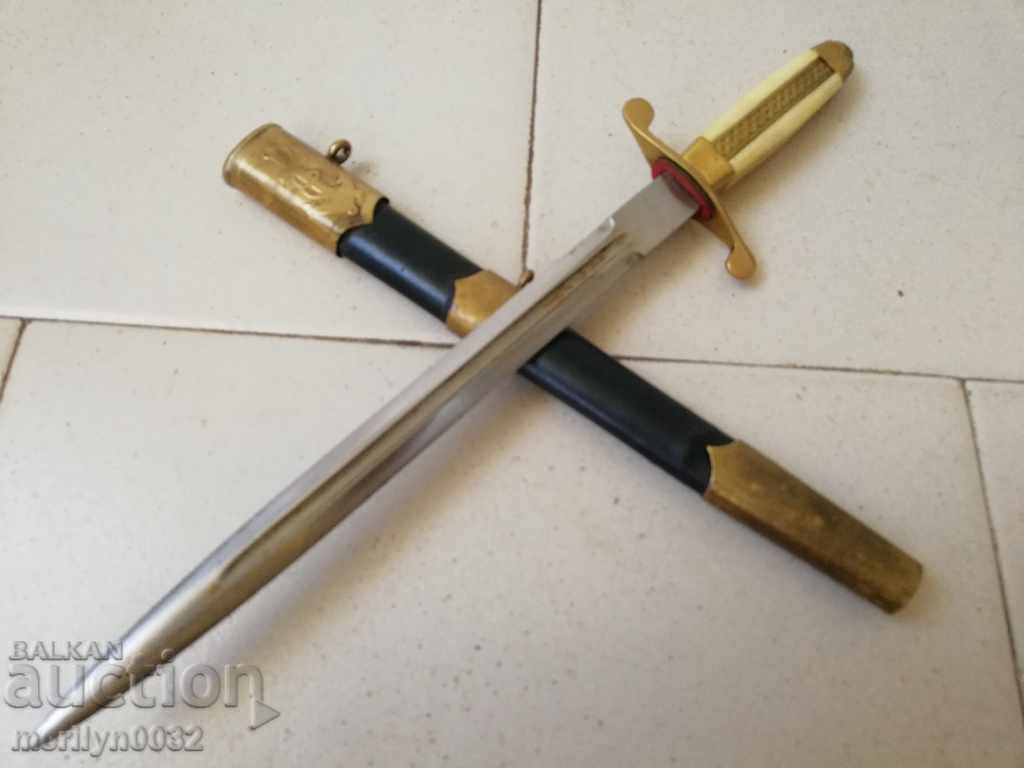 Navy officer's jacket, dagger knife with handle Navy NRB Navy officer's jacket, dagger knife with handle Navy NRB