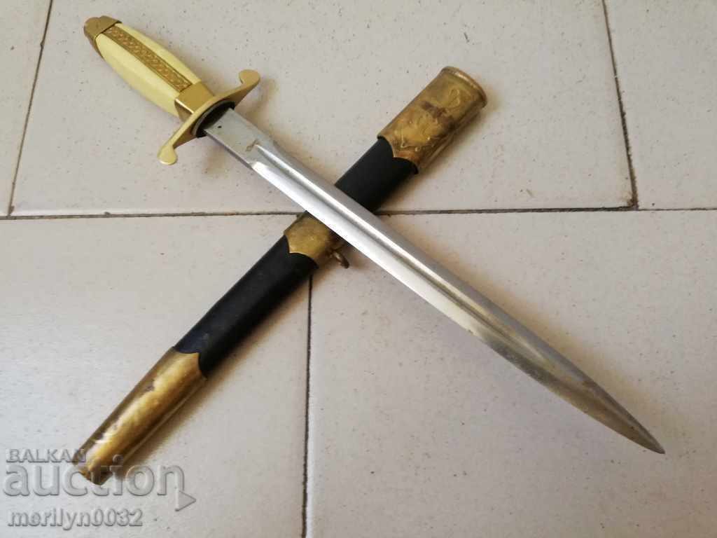 Navy officer's jacket, dagger knife with handle Navy NRB Navy officer's jacket, dagger knife with handle Navy NRB