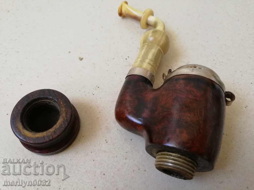 Old pipe of bakelite bone, luxury chihuahua, a mug - 5