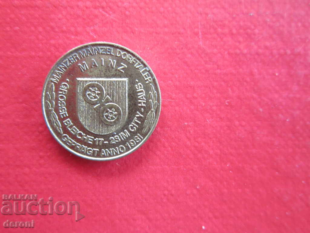 Auction Old German token medal Auction Old German token medal