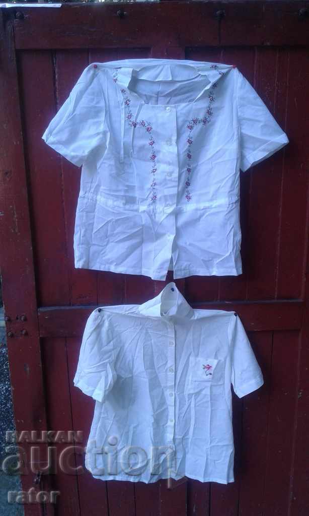 Shirt with embroidery, shirts, costume - 2 pieces