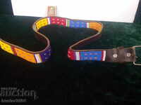Belt, leather with margarita, 120 mm long. 30 minutes of the century.