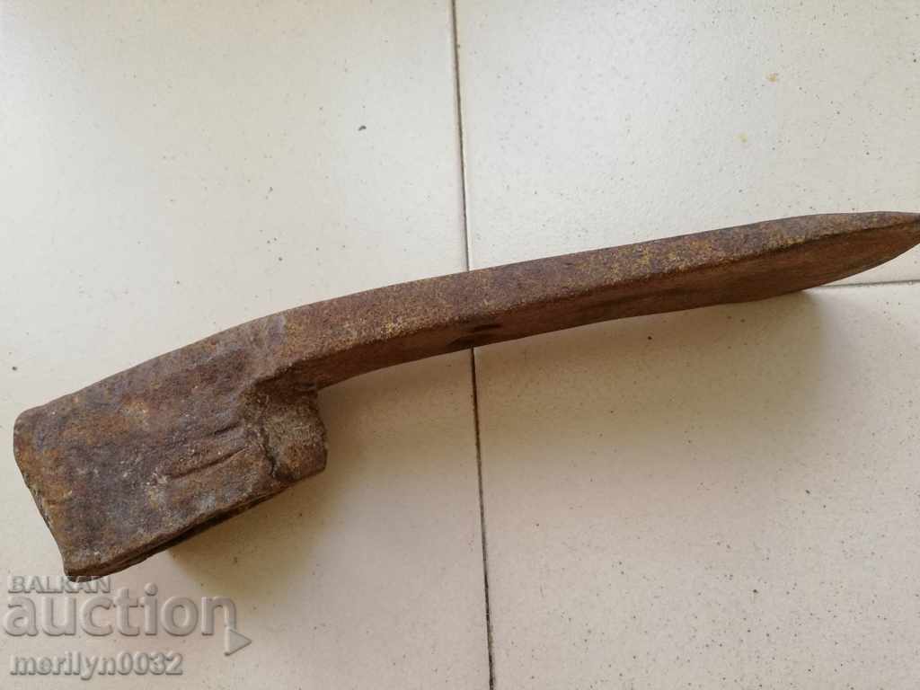 Auction Old forged turntable, wrought iron, picking, tool, top Auction Old forged turntable, wrought iron, picking, tool, top