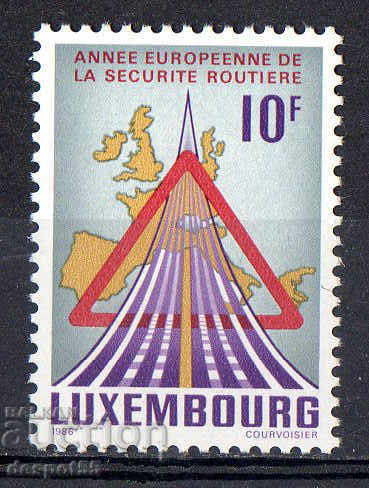 1986. Luxembourg. Year of traffic safety.