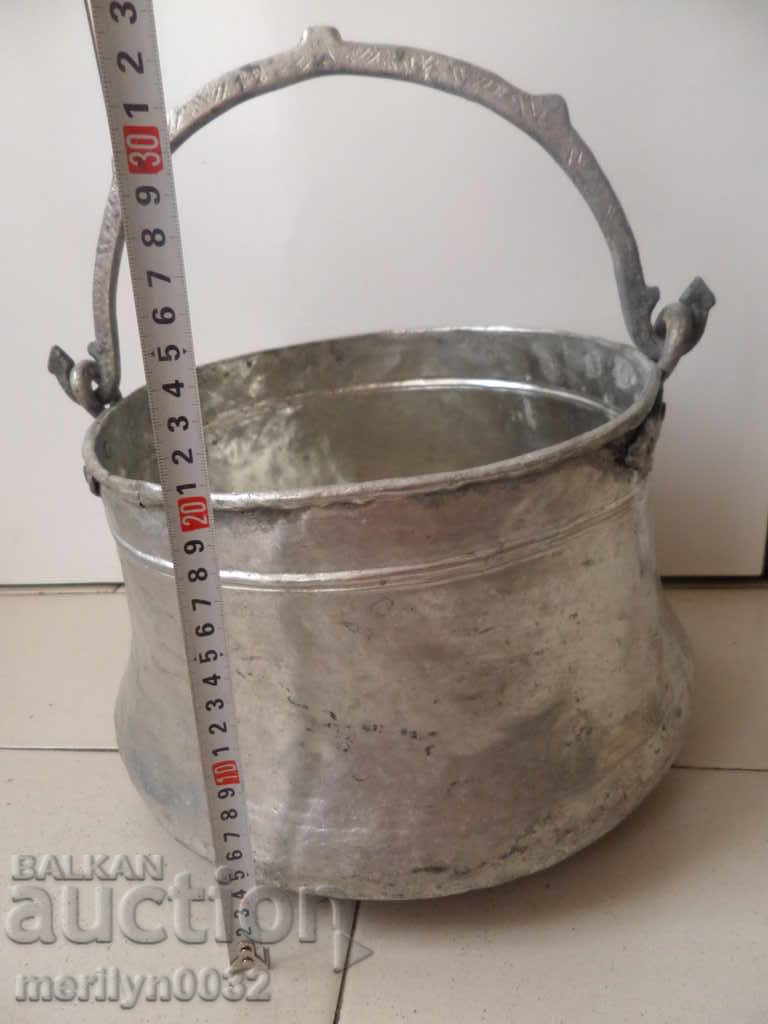 Auction Tinned boiler, baker, water tank, copper copper pot Auction Tinned boiler, baker, water tank, copper copper pot