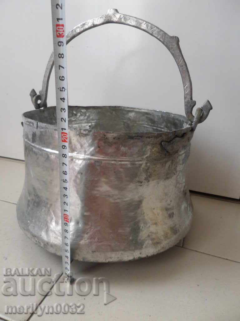 Tinned boiler, baker, water tank, copper copper pot with price 99.00 BGN | € 50.62 Tinned boiler, baker, water tank, copper copper pot with price 99.00 BGN | € 50.62