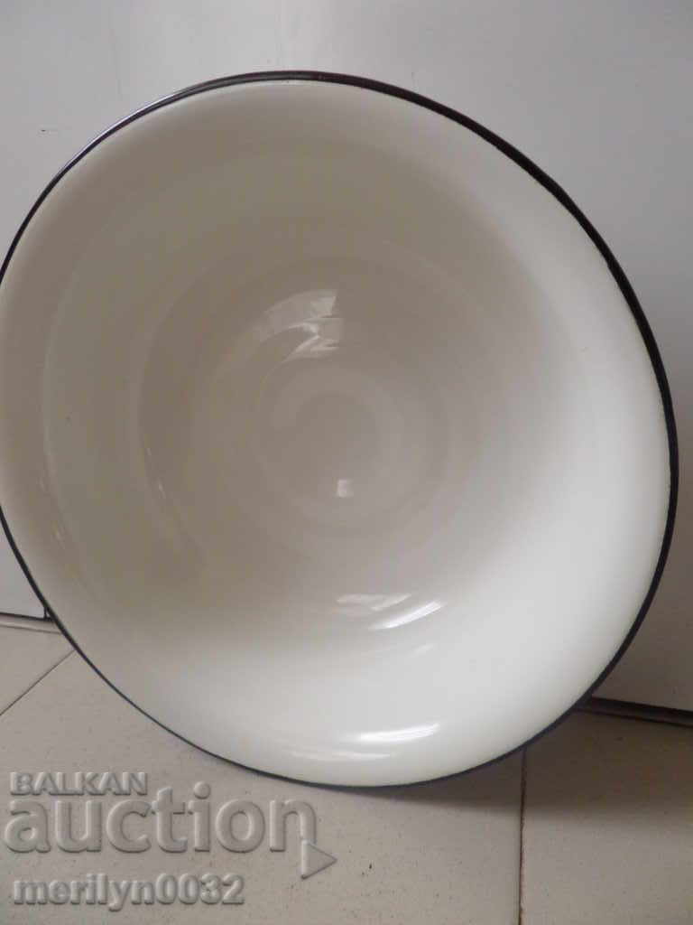 Enameled basin, bowl, enamel bowl - 6