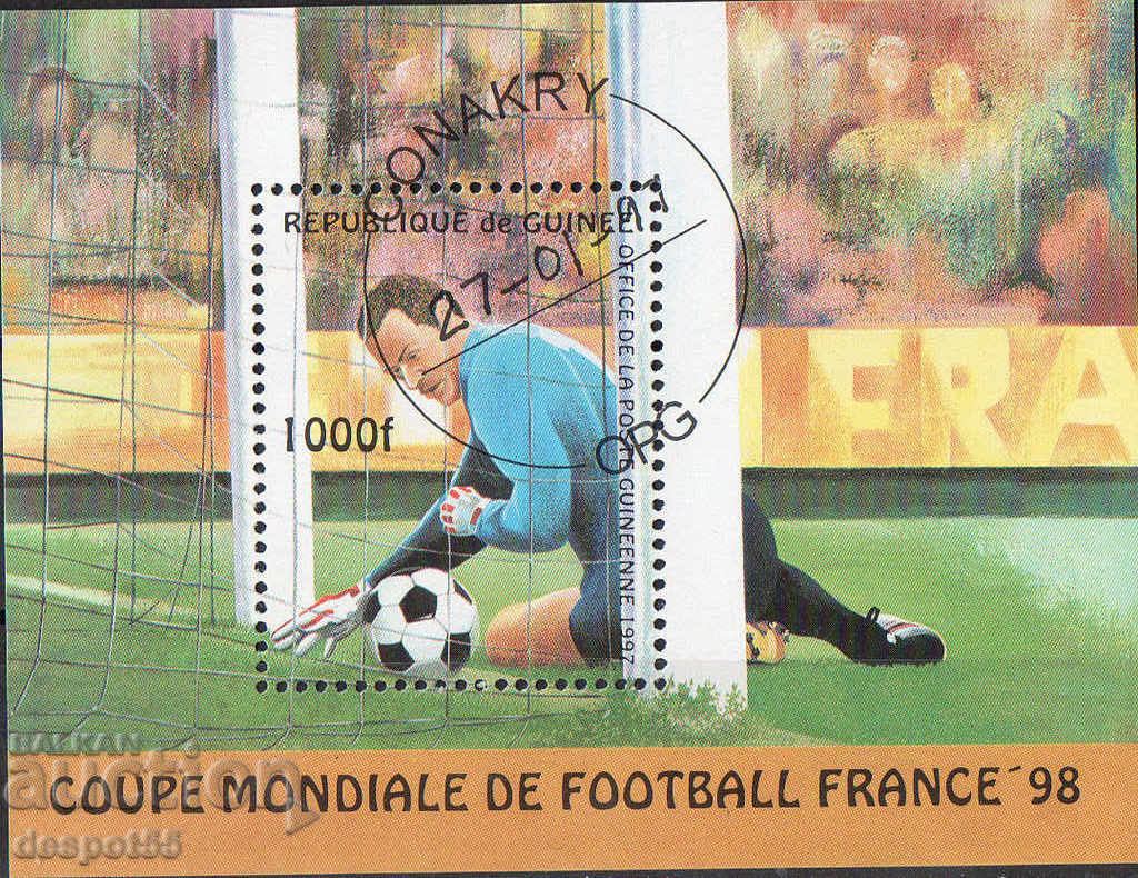 1997. Guinea. Cupa Mondială de fotbal '98. Block.