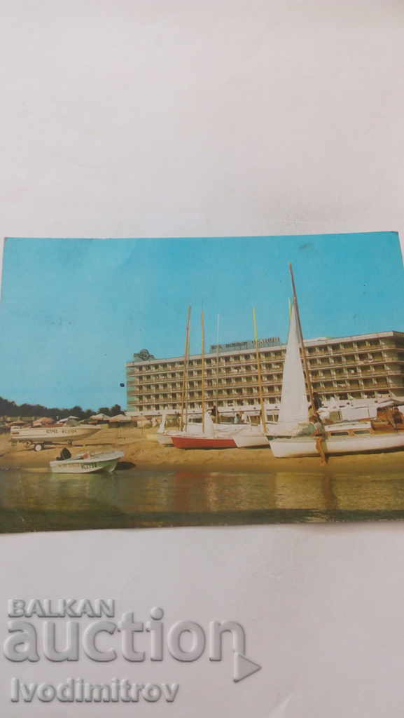 Postcard Sunny Beach Hotel Glarus 1984