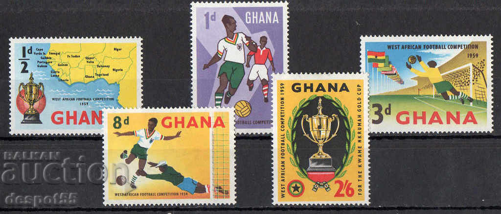 1959. Ghana. Campionatul de fotbal din Africa de Vest.