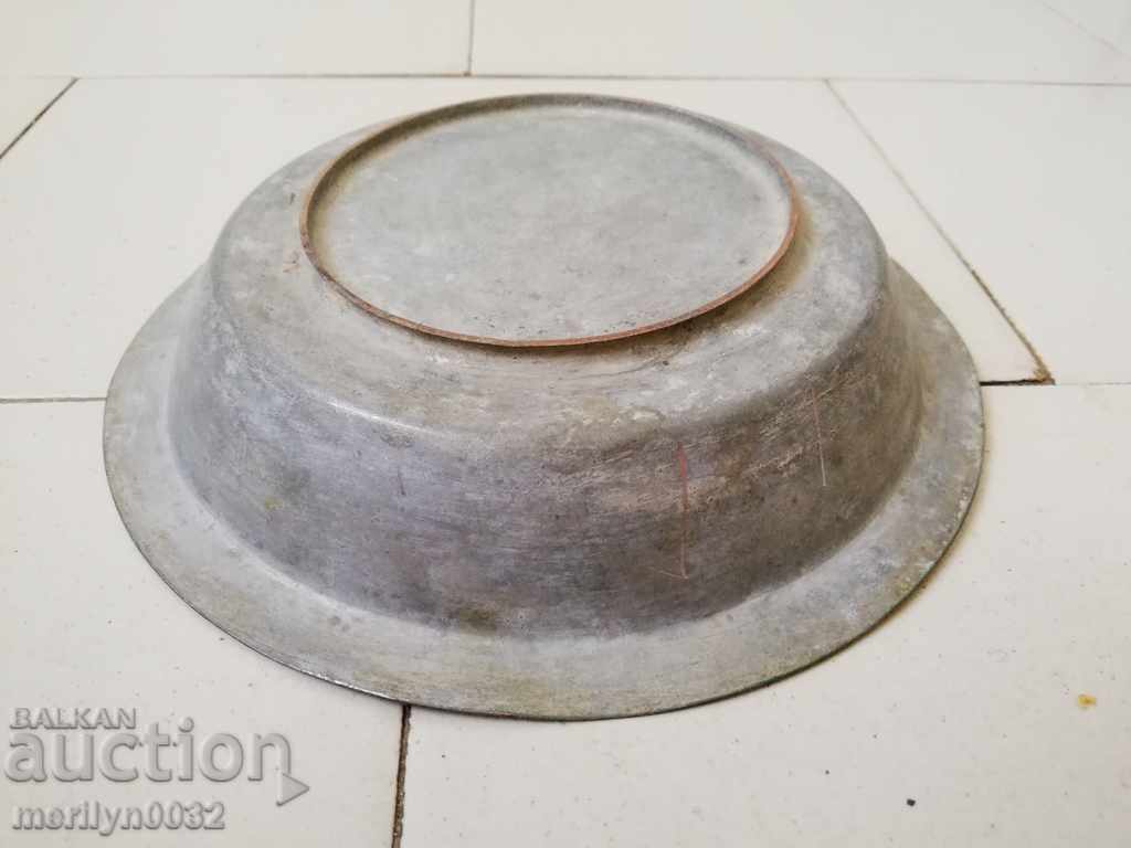 Old copper saucer, copper, pot, plate, bowl - 5 Old copper saucer, copper, pot, plate, bowl - 5