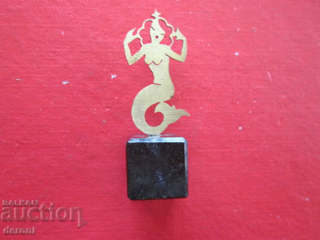 Old bronze figurine figure mermaid - 5 Old bronze figurine figure mermaid - 5