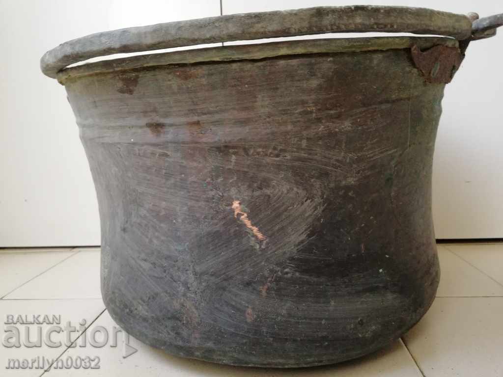 Harania veche, vas de cupru, ceaun mare, cupru, praf - 7 Harania veche, vas de cupru, ceaun mare, cupru, praf - 7