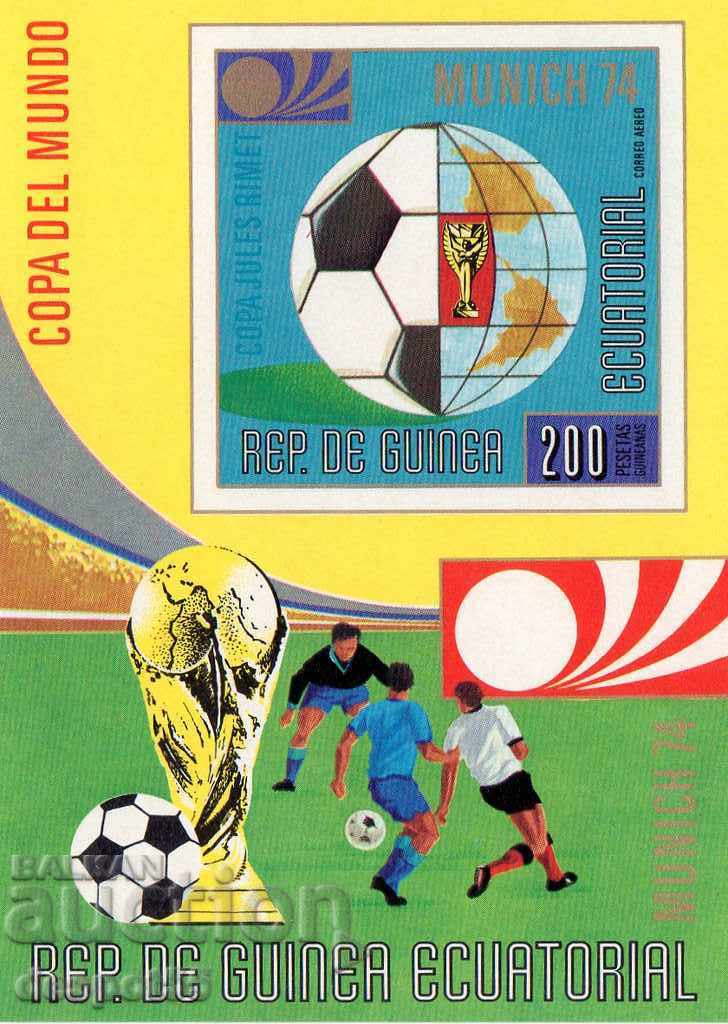 1973. Екв. Гвинея. Световна футболна купа, Мюнхен. Блок.