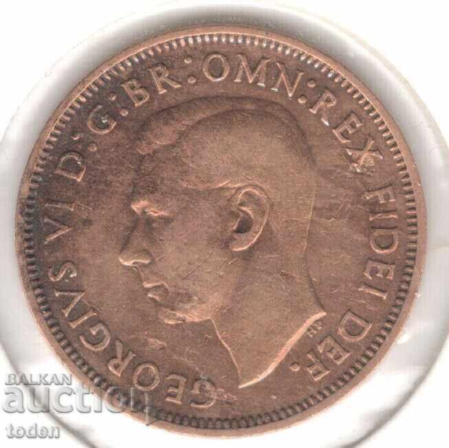United Kingdom-½ Penny-1951-KM# 868-George VI с цена € 1.50 | 2.93 лв.