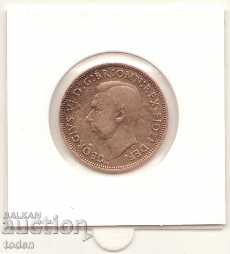 Delivery of United Kingdom - ½ Penny - 1951 - KM# 868 - George VI Delivery of United Kingdom - ½ Penny - 1951 - KM# 868 - George VI