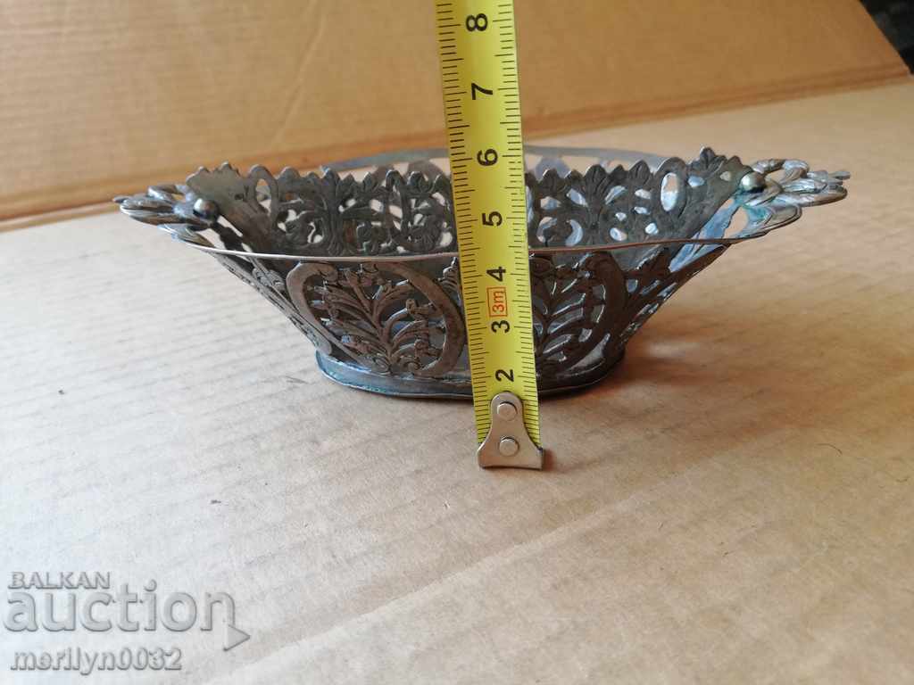 Renaissance silver openwork spoon old service inscribed - 5