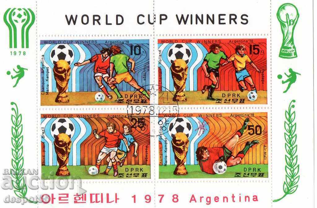 1978. Sev. Coreea. Cupa Mondială, Argentina. Block.