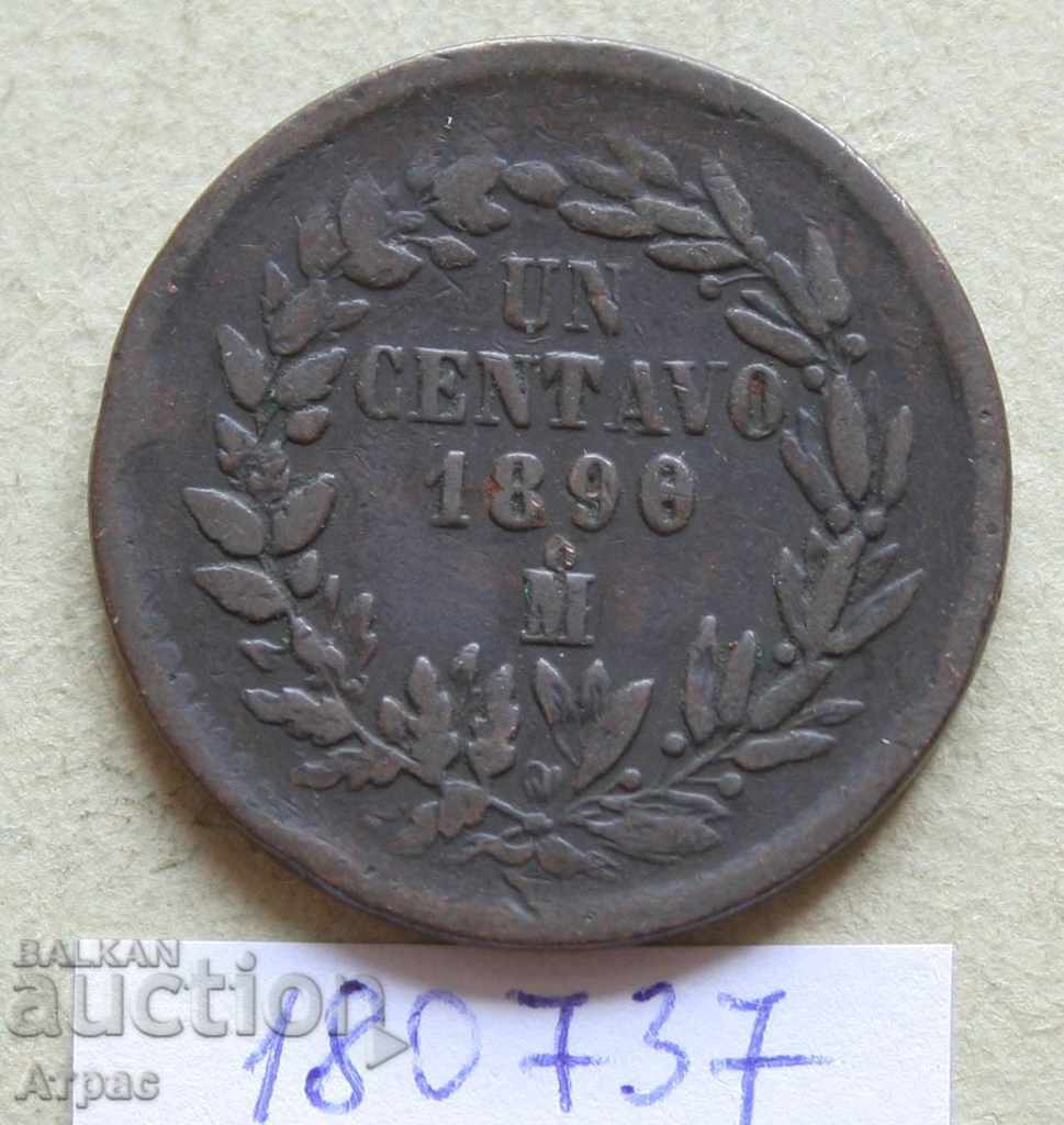 1  центаво 1890 Мексико
