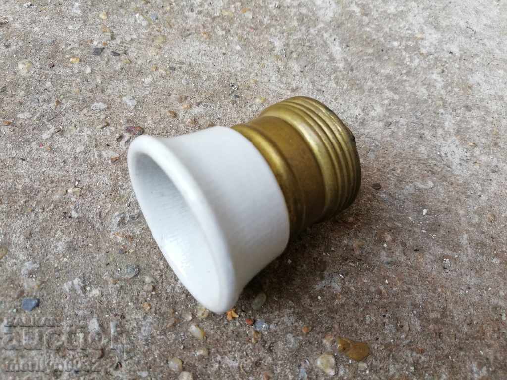 Παλιό πορσελάνινο φωτιστικό φανάρι πολυέλαιος αμπαζούρ 1920 με τιμή 39.50 BGN | € 20.20