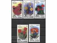 Чисти марки Цветя   1989 от Северна Корея