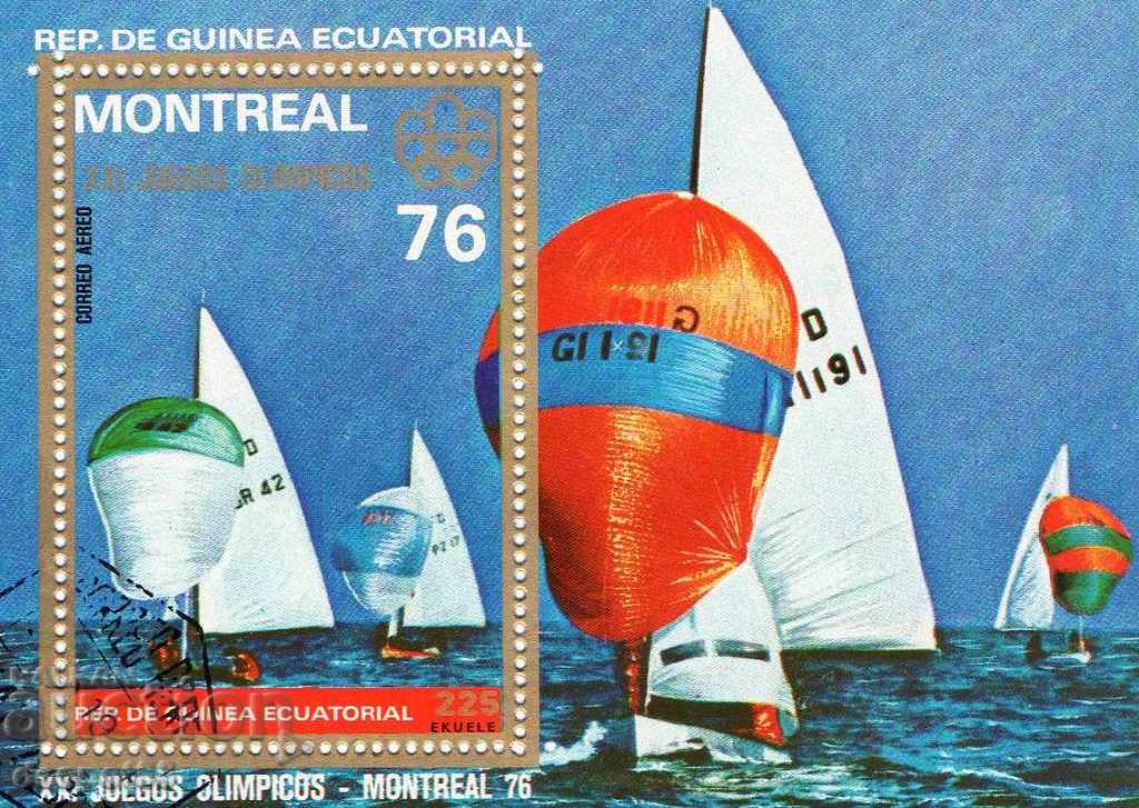 1976. Eq. Guinea. Olympic Games, Montreal - Canada. Block.