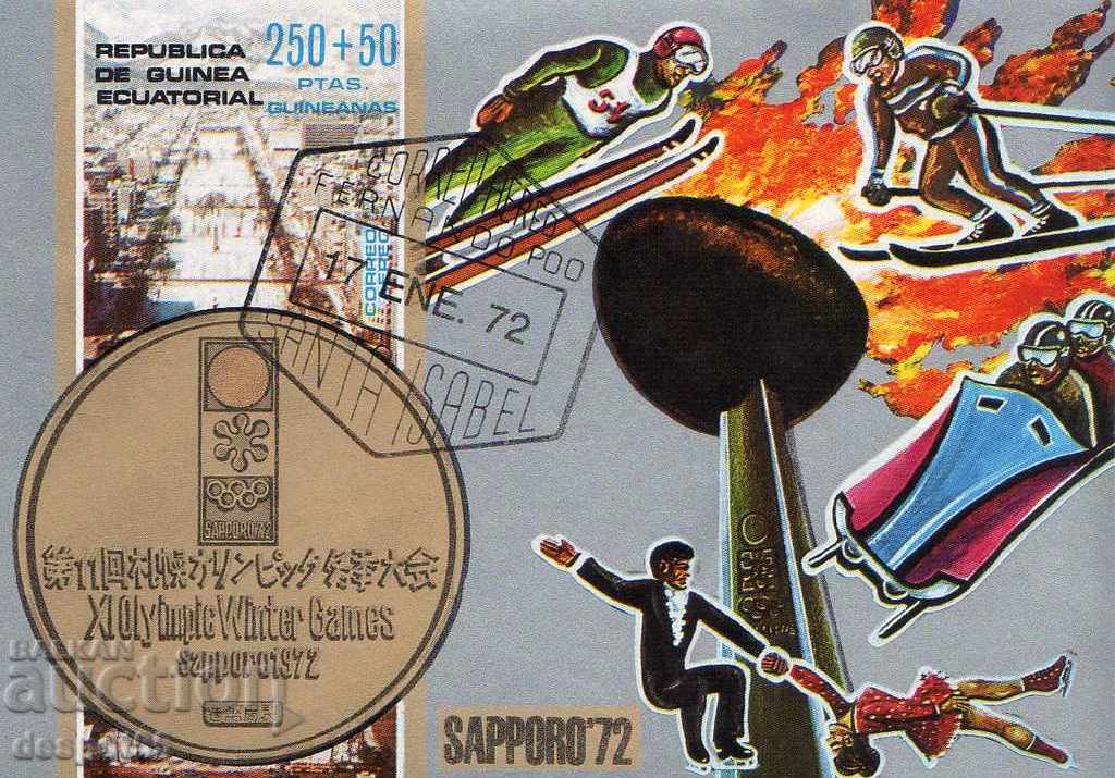 1972. Eq. Guineea. Jocurile Olimpice de iarnă, Sapporo. Block.