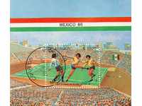 1985. Nicaragua. World Cup, Mexico '86. Block.