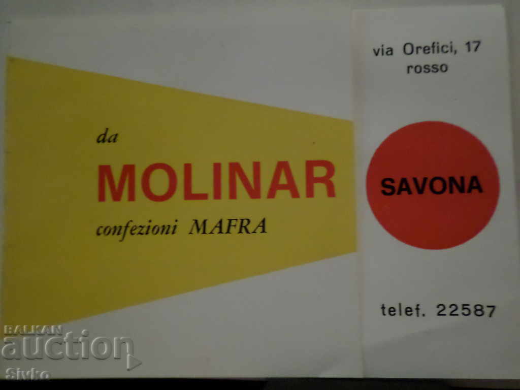 Advertising brochure MOLINAR 2