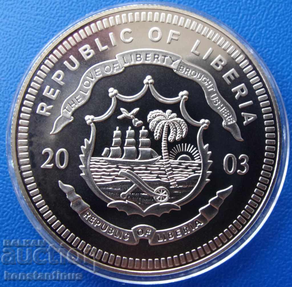 Liberia 5 USD 2004 PROOF UNC cu preț € 12.78 | 25.00 BGN