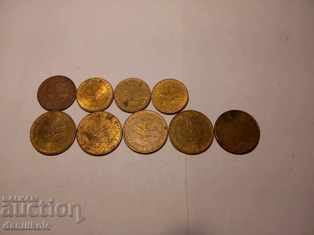 * $ * Y * $ * GERMANY FRG LOT COINS PFENGIES 1950 - 1995 * $ * Y * $ * - 5 * $ * Y * $ * GERMANY FRG LOT COINS PFENGIES 1950 - 1995 * $ * Y * $ * - 5