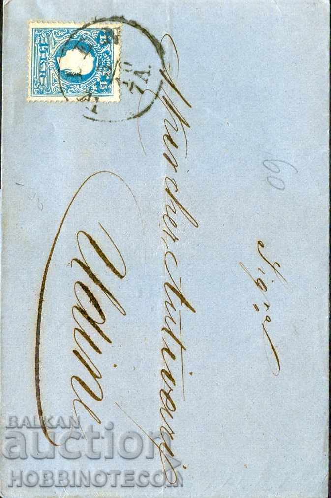 Licitație PLIC PASAPORT 15 Kr din AUSTRIA VIENA către UDINESE ITALIA 1859 Licitație PLIC PASAPORT 15 Kr din AUSTRIA VIENA către UDINESE ITALIA 1859