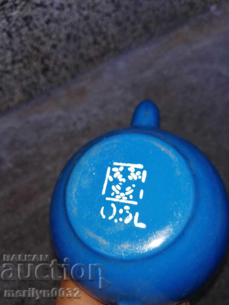 Enamelled teapot made of salt container with enamel - 5 Enamelled teapot made of salt container with enamel - 5